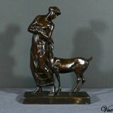 Bronze “Woman with Fawn”, Atelier Primavera – 1930