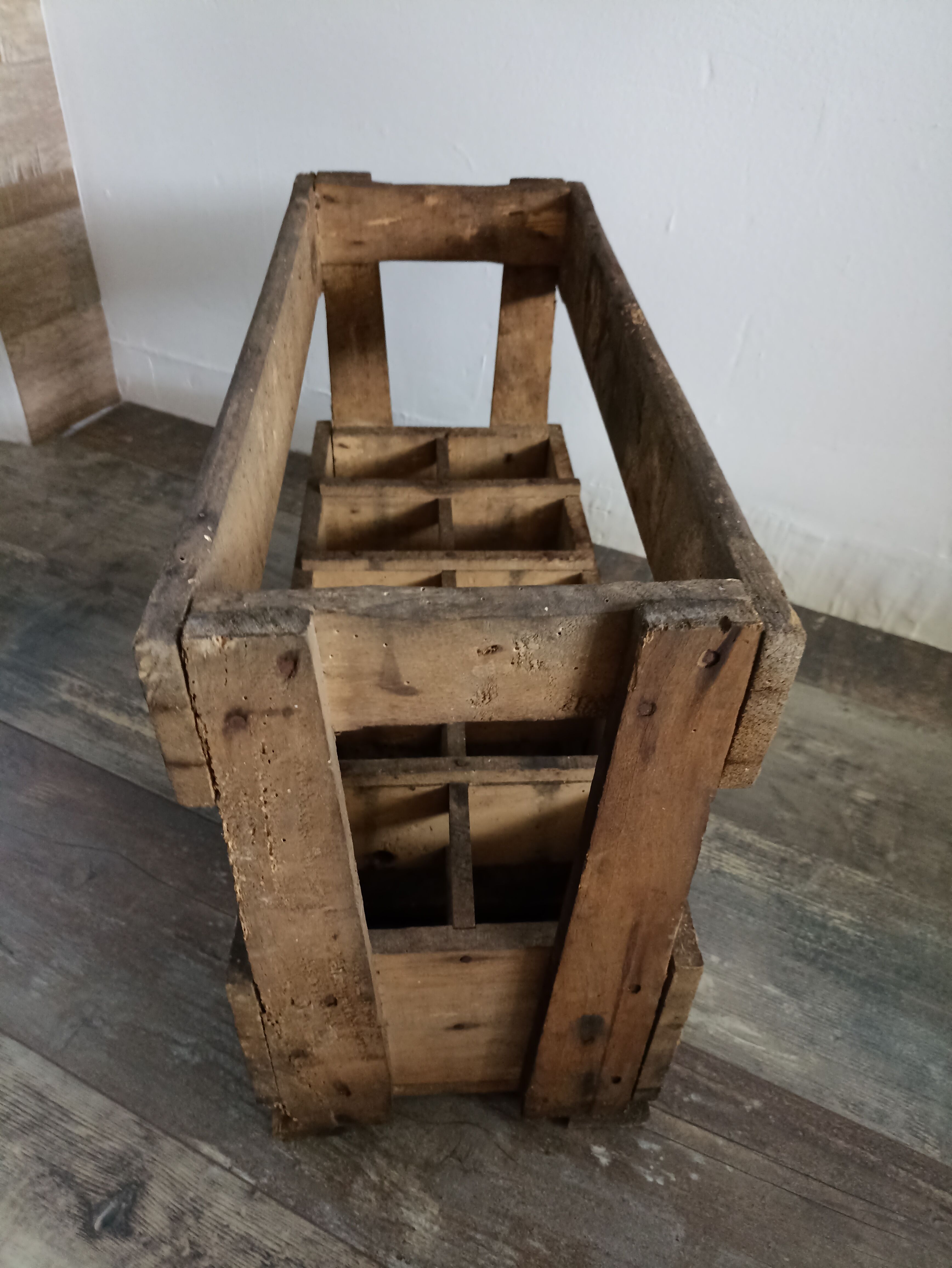 Wooden box with lockers