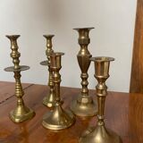 Brass candle holders