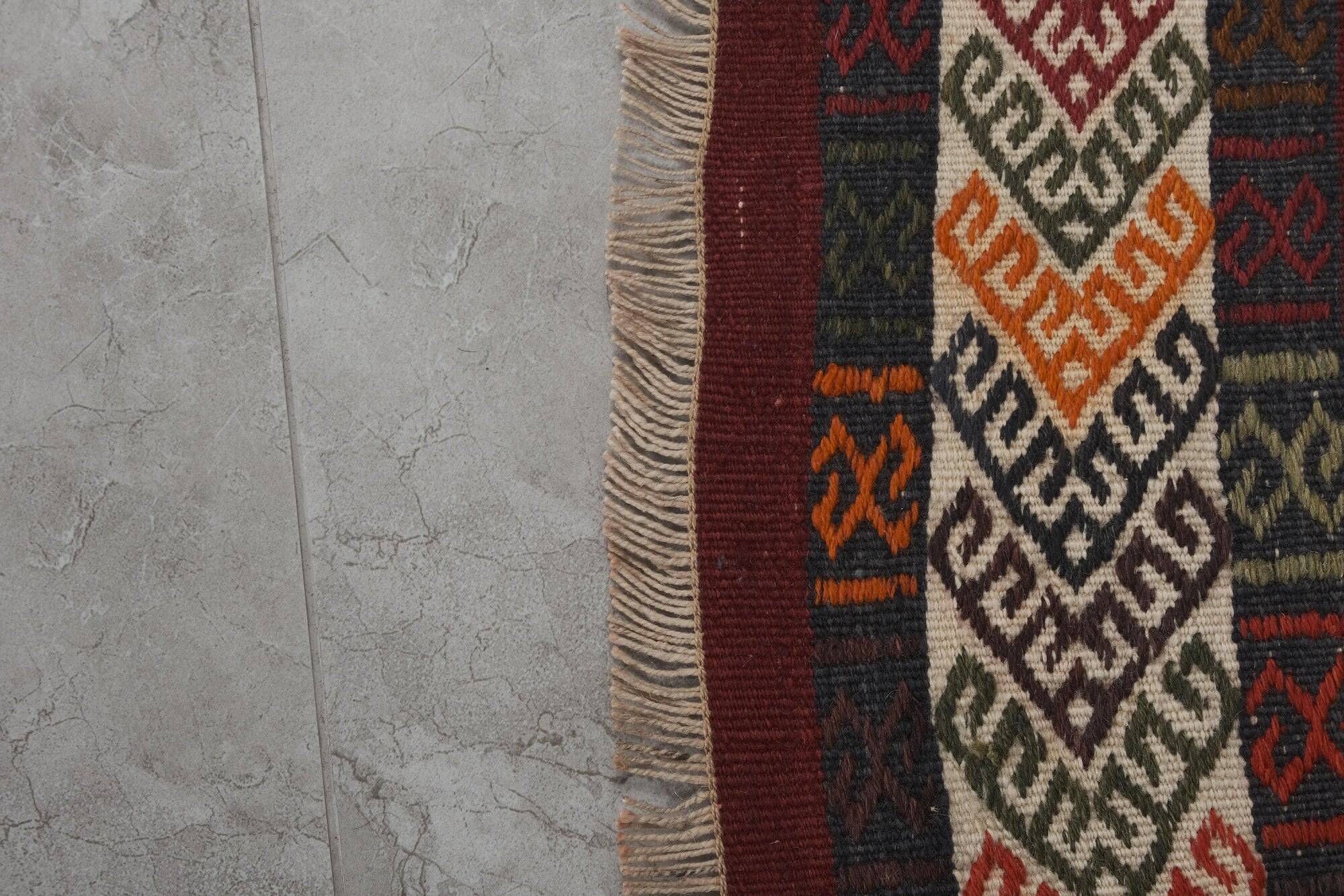 Vintage Turkish hallway rug 74x630 cm