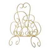 Vintage brass butterfly magazine rack 1950s 1960s 50s 60s