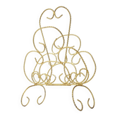 Vintage brass butterfly magazine rack 1950s 1960s 50s 60s