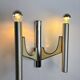 Gaetano Sciolari tubular wall sconce, model "105", Italy 1970s