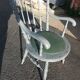 Walnut office chair, circa 1880, French origin