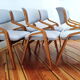 Ensemble de six chaises par L. Volák pour Dřevopodnik Holešov, Tchécoslovaquie, années 1960