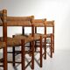 Lot de 5 chaises Charlotte Perriand modèle Dordogne