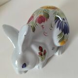 Rabbit earthenware hb henriot quimper