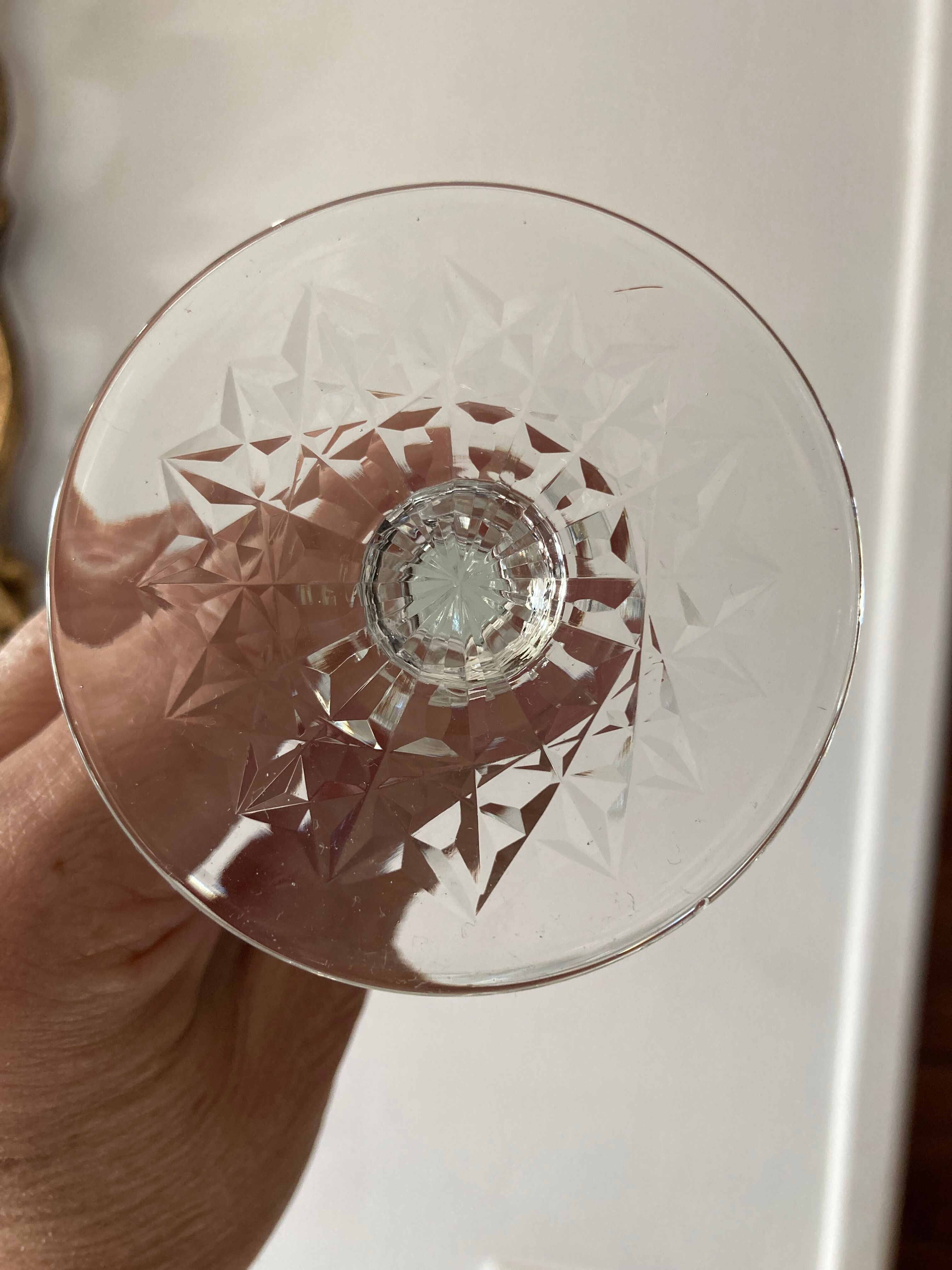 Service of 46 crystalline glasses