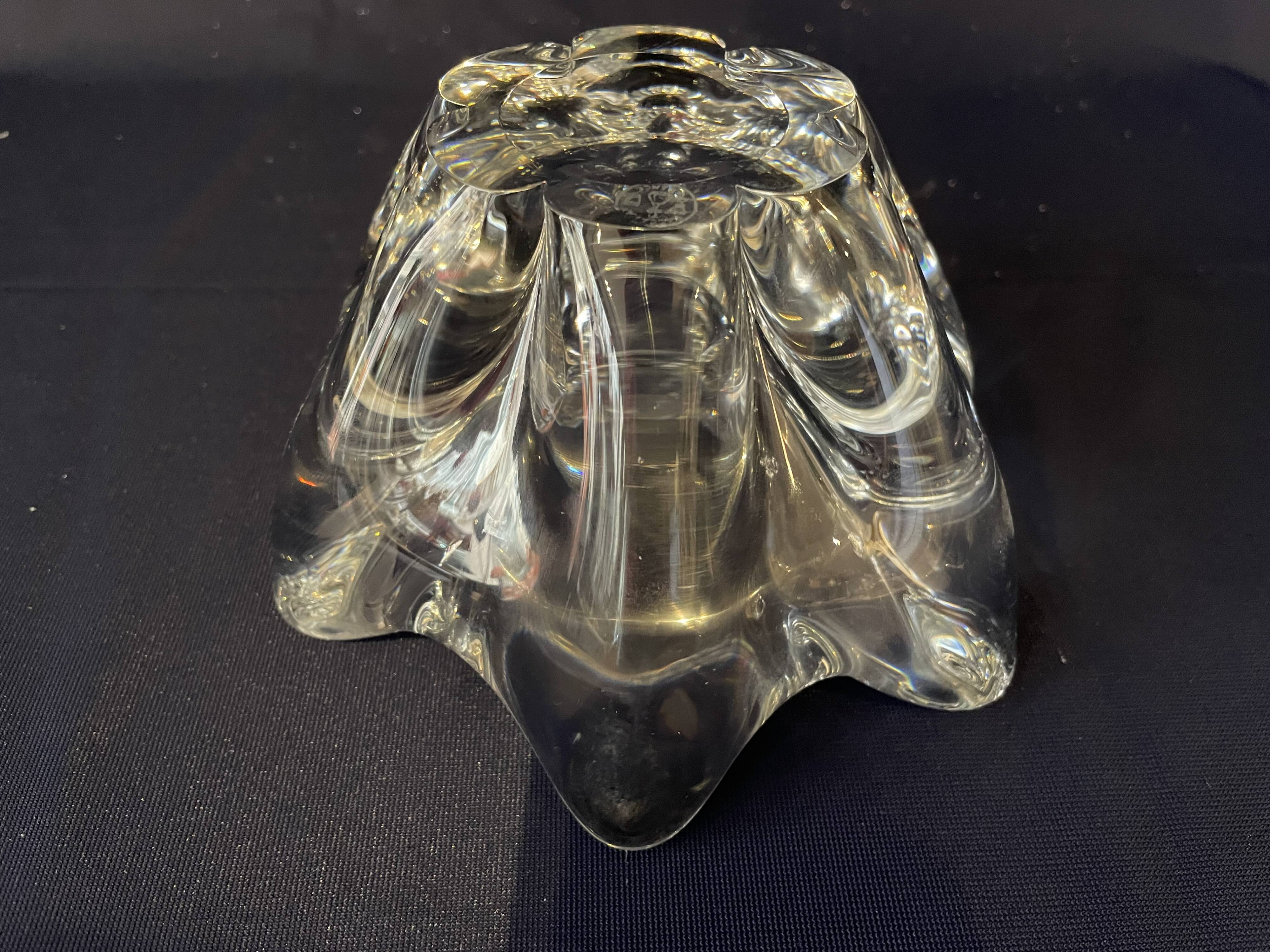 Baccarat crystal ashtray or pocket tray elegant shape