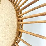 Rattan sun mirror