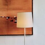 Pair of large lacquered metal lamps