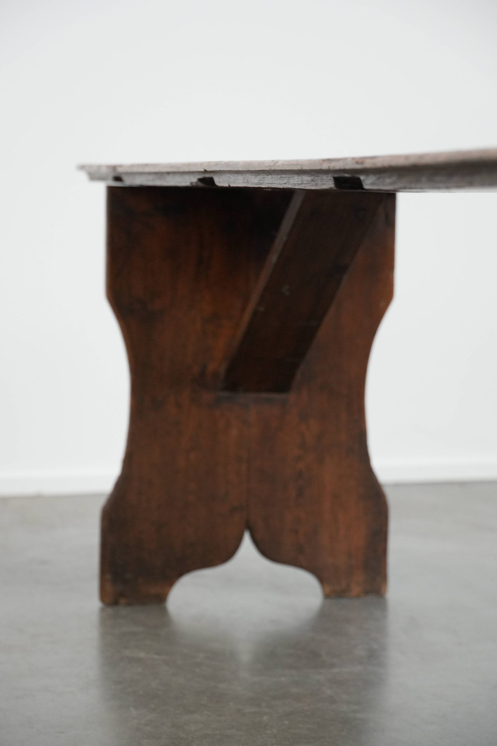 Timeless and characterful antique English hallway bench / bench for the dining table made of pinewood