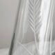 Engraved glass pitcher, wheat ears decoration