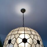 Grande lampe nacré et laiton