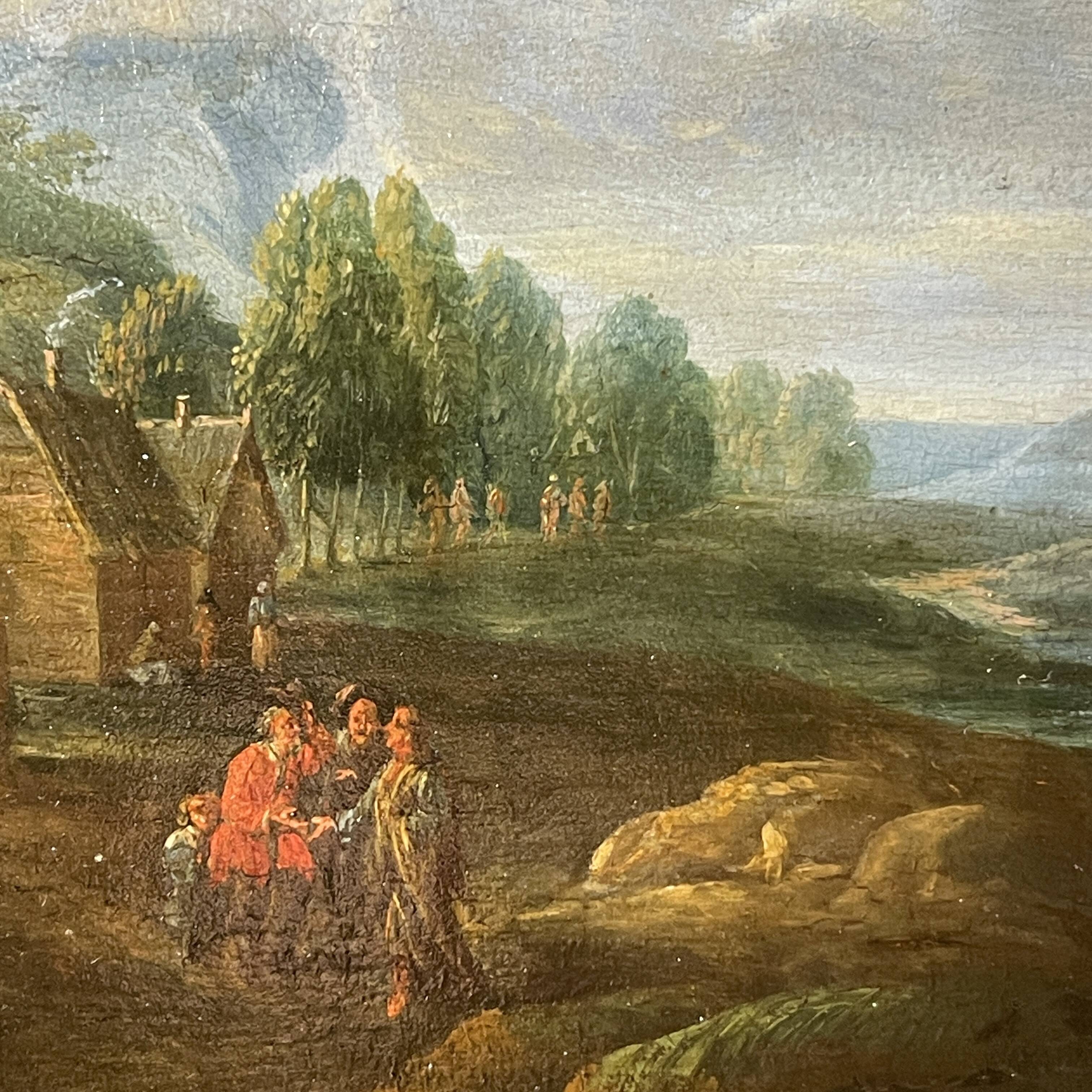 Pair of small paintings, Entourage of Jan Peeter Verdussen, oil on panel, 18th century