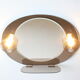 Space age smoked glass illuminated mirror, Italy 1970