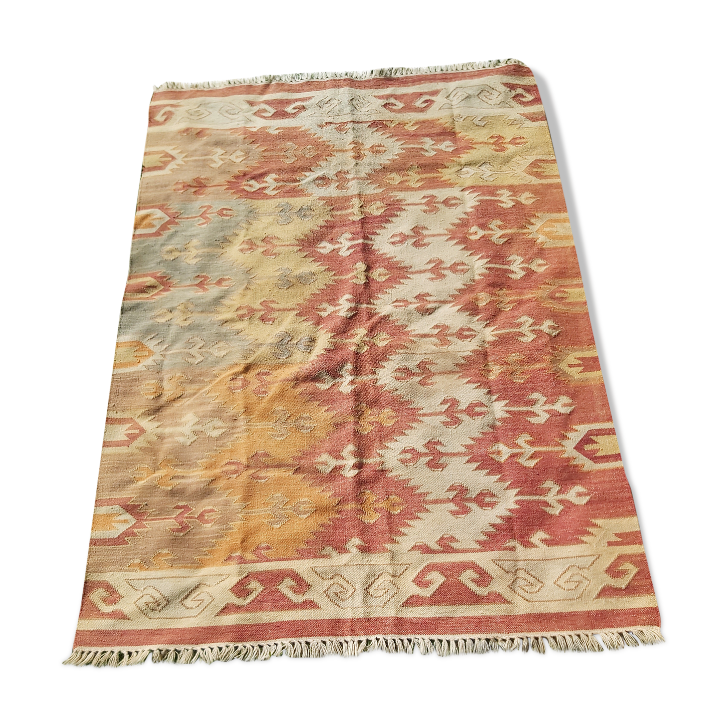 Hand-woven Kilim Années 60 années 70