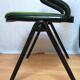 Pair of green armchairs Models Vertebra by Giancarlo Piretti for Castelli 1976
