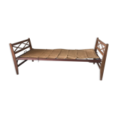 Wood bed Day bed vintage 50s 60s braces