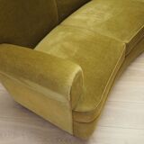 Green velour sofa, Danish design, 1960s, production: Denmark
