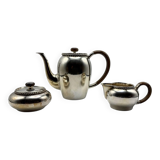 Three-Piece Bauhaus Silver Coffee Set, Grininger, Heilbronn, 1930
