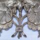 Two bronze ornaments furniture floral decoration early 20th century