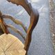 4 chaises paillées de campagne en bois