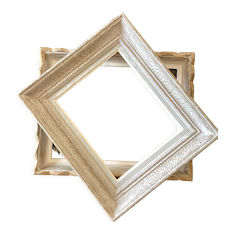 Pair of vintage wooden wall frames dimension: height -41cm- width and -33cm- depth -4cm-
