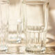 6 vintage high glasses