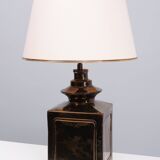 Superb square Ceramic Table lamp 1970s France