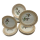 Porcelain plates signed moulin des loups 18 pieces