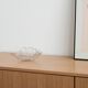Glass leaf bowl, Danish design, 1970s, made in Denmark