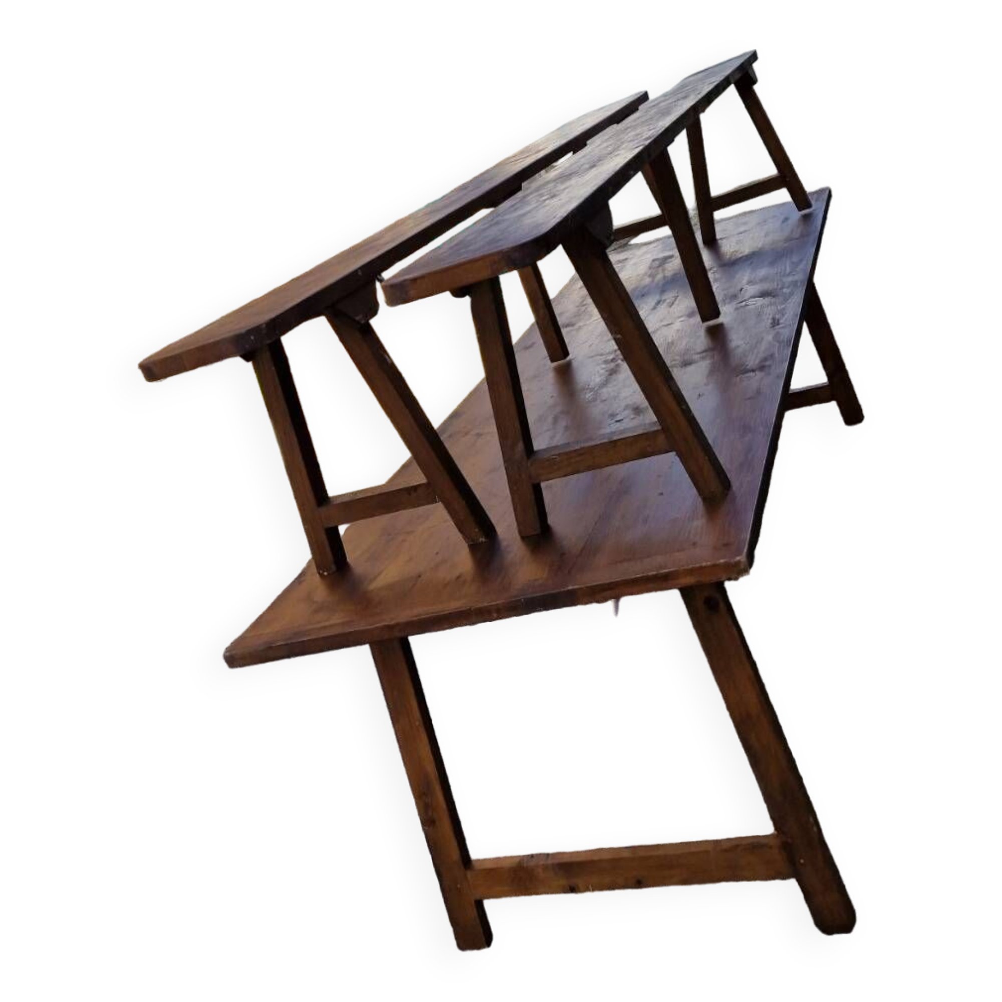 240cm folding table and its two benches
