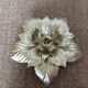 Golden metal flower wall lamp