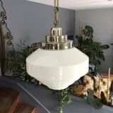 Murano glass and chrome suspension