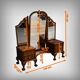Walnut dressing table, Chippendale style, England – 1930
