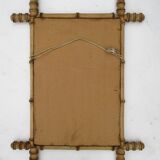 Old mirror bamboo frame
