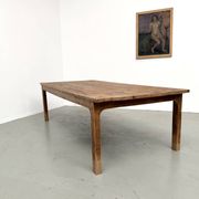 Brutalist farmhouse table in solid oak from the 1950s.
