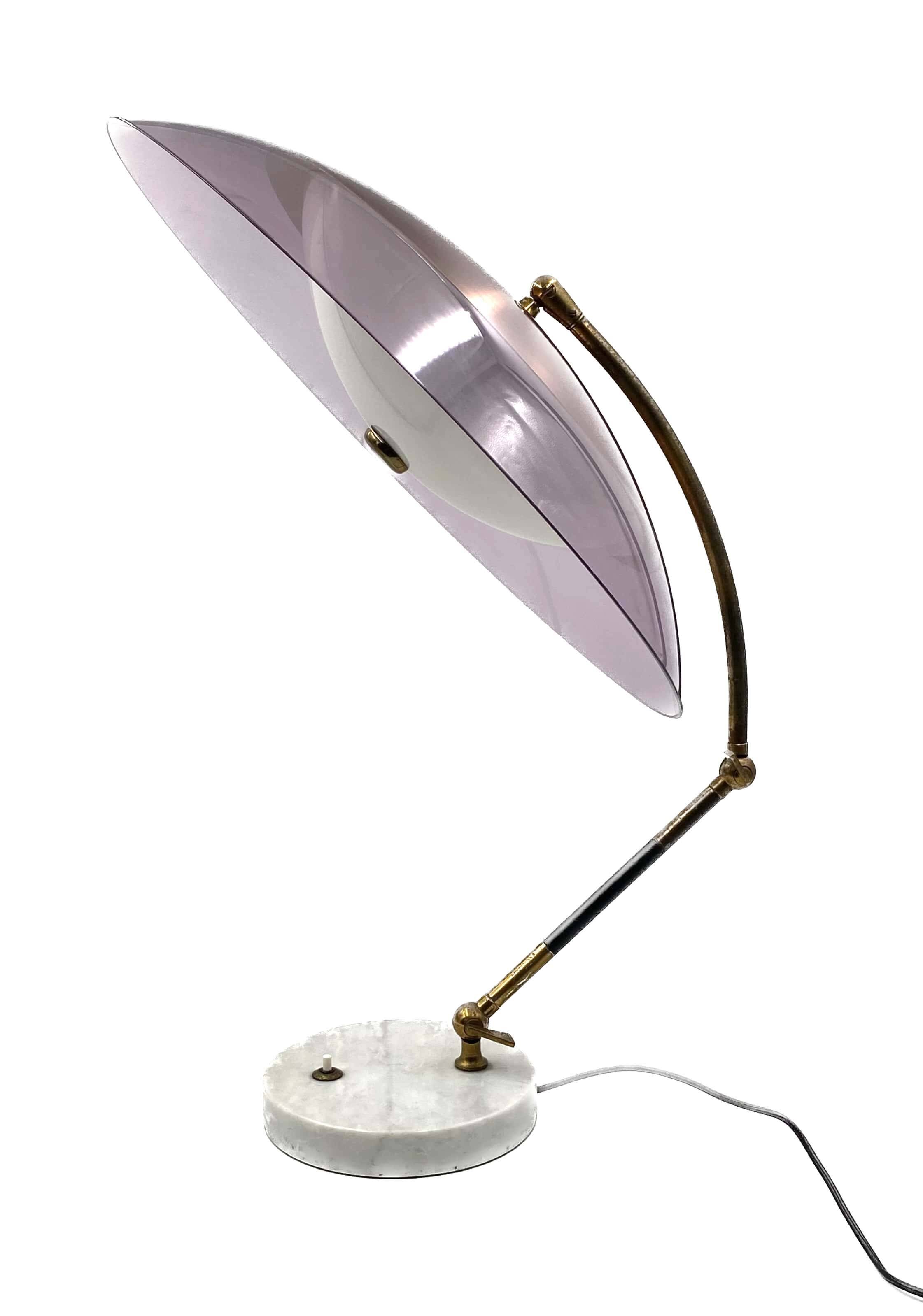 Stilux, mod. Orleans dome table lamp, Stilux Milano Italy, 1955