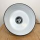 Black Enamel Industrial Factory Pendant Lamp, 1950s