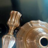 18th century chiseled bronze candlestick