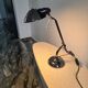 Vintage retro black chrome design lamp from the space age 80s.