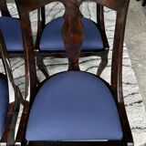 Set of 4 Eric Maville gondola chairs 1980