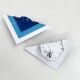 Paire d'appliques postmodernes bleues, 1980