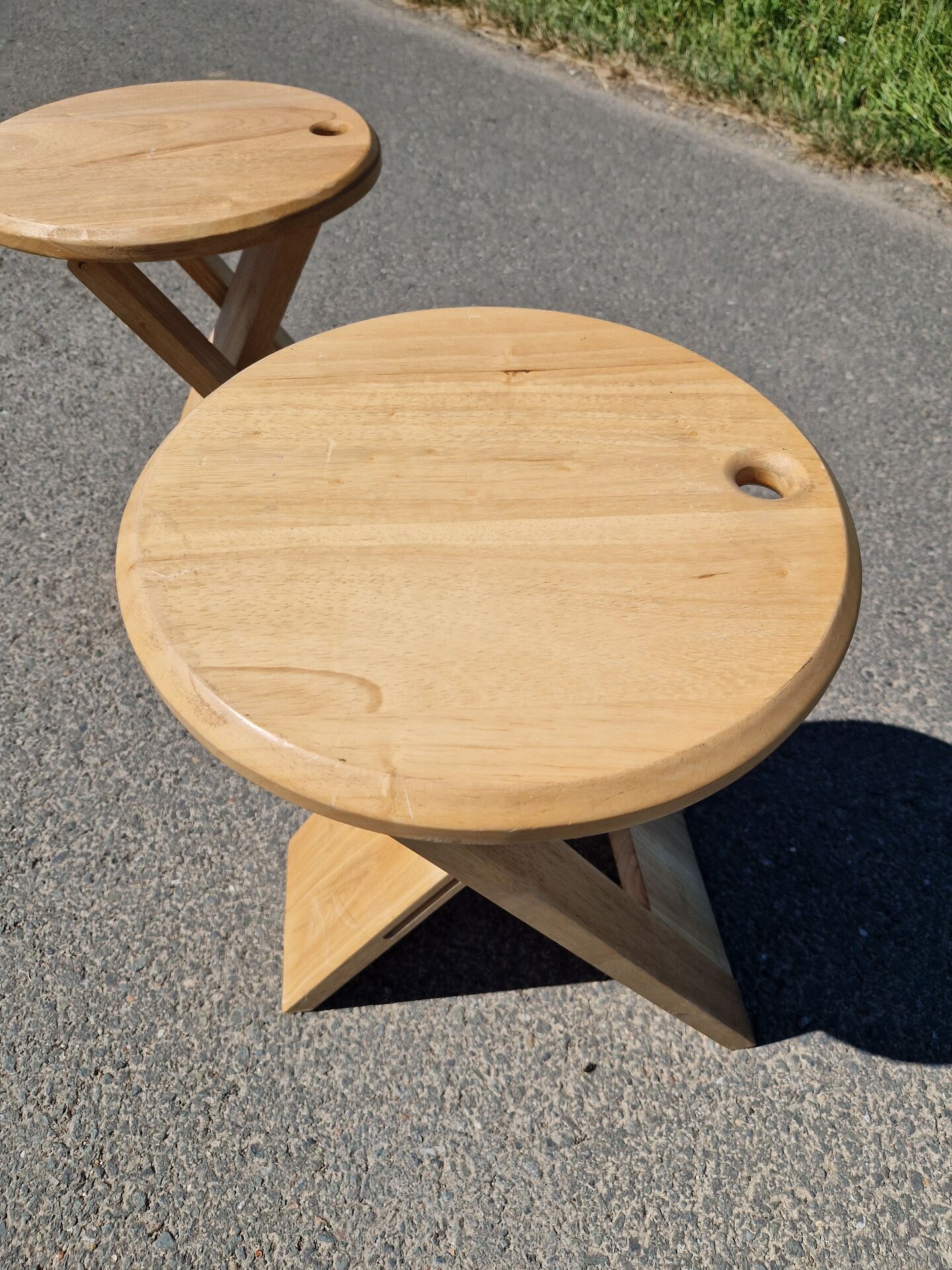 Lot de 2 Tabourets pliants style Suzy Adrian Reed