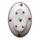 Ravier fleurs rouges Mireille Bandonviller Art Deco