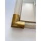Monumental Italian Venetian “Torciglione” Torchon Murano Glass Wall Mirror