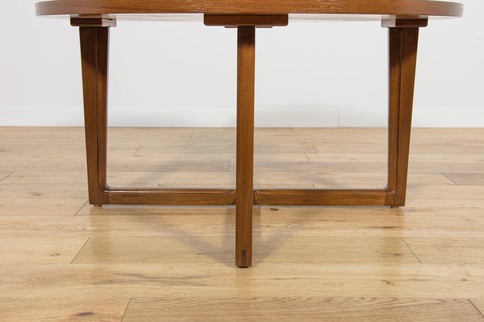 Round mid-century teak coffee table from Remploy, United Kingdom, 1970s