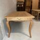 Wooden dining table with curved legs – authentic charm