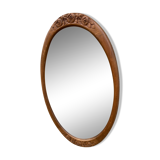 Art Deco oval mirror